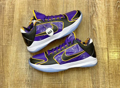 NIKE Kobe 5 Protro - Lakers Sneakers - Black Unisex Streetwear Limited Edition