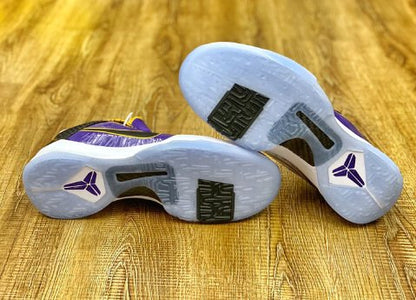 NIKE Kobe 5 Protro - Lakers Sneakers - Black Unisex Streetwear Limited Edition