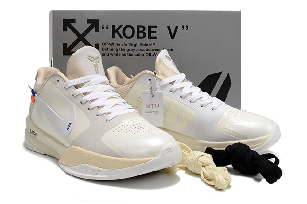 NIKE Kobe 5 - Off-white Sneakers Unisex Streetwear Limited Edition