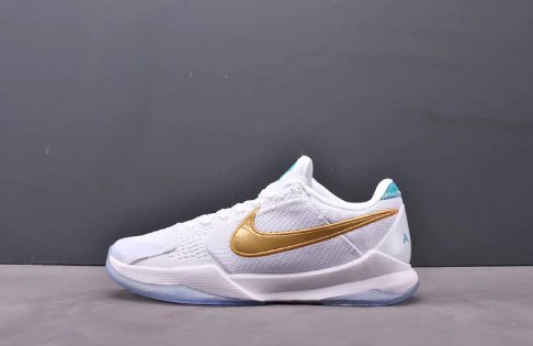 NIKE Kobe 5 - Undefeated What If Sneakers - White Unisex Streetwear Limited Edition