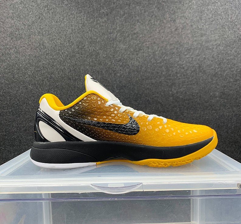 NIKE Kobe 6 Protro - Bruce Lee Custom Sneakers - Black Unisex Streetwear Limited Edition