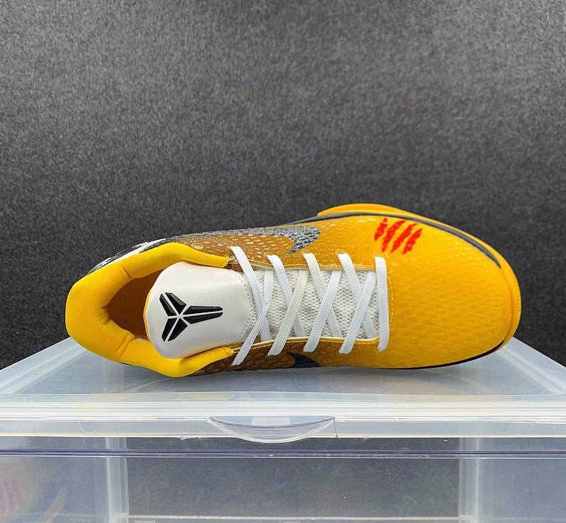 NIKE Kobe 6 Protro - Bruce Lee Custom Sneakers - Black Unisex Streetwear Limited Edition