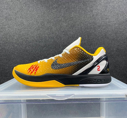 NIKE Kobe 6 Protro - Bruce Lee Custom Sneakers - Black Unisex Streetwear Limited Edition