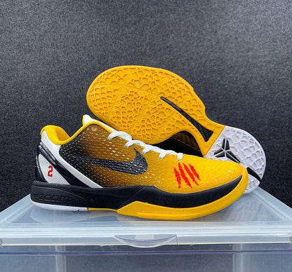 NIKE Kobe 6 Protro - Bruce Lee Custom Sneakers - Black Unisex Streetwear Limited Edition