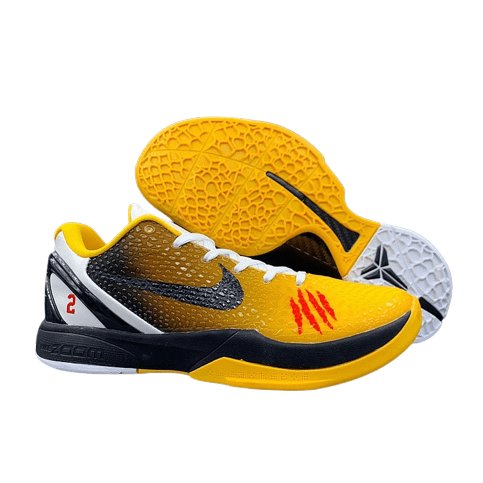 NIKE Kobe 6 Protro - Bruce Lee Custom Sneakers - Black Unisex Streetwear Limited Edition