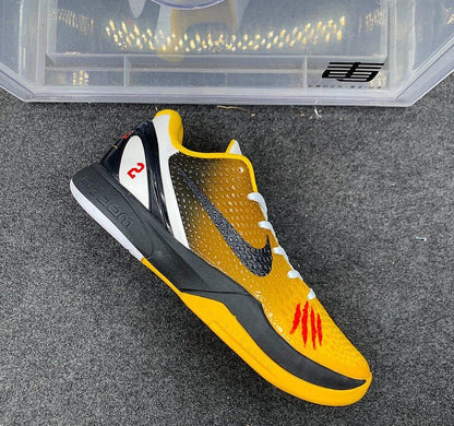 NIKE Kobe 6 Protro - Bruce Lee Custom Sneakers - Black Unisex Streetwear Limited Edition