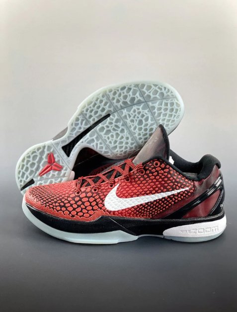 NIKE Kobe 6 Protro - Challenge All-star Sneakers - Red Unisex Streetwear Limited Edition