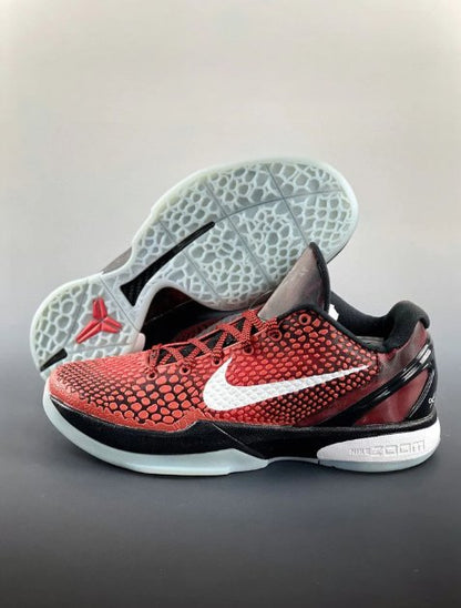 NIKE Kobe 6 Protro - Challenge All-star Sneakers - Red Unisex Streetwear Limited Edition
