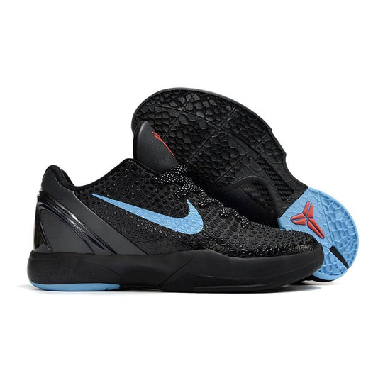 NIKE Kobe 6 Protro - Dark Knight Sneakers - Black Unisex Streetwear Limited Edition