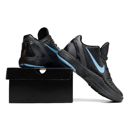 NIKE Kobe 6 Protro - Dark Knight Sneakers - Black Unisex Streetwear Limited Edition