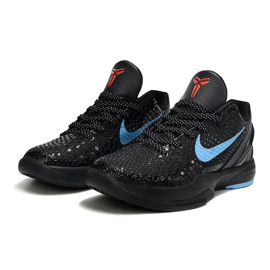 NIKE Kobe 6 Protro - Dark Knight Sneakers - Black Unisex Streetwear Limited Edition