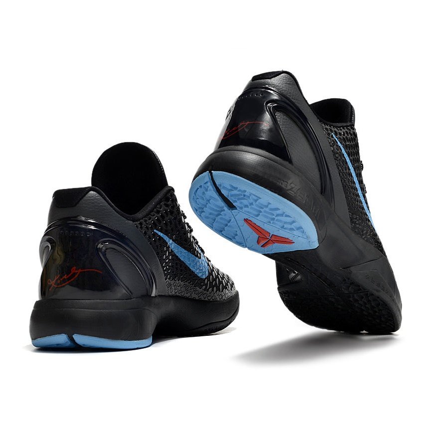 NIKE Kobe 6 Protro - Dark Knight Sneakers - Black Unisex Streetwear Limited Edition