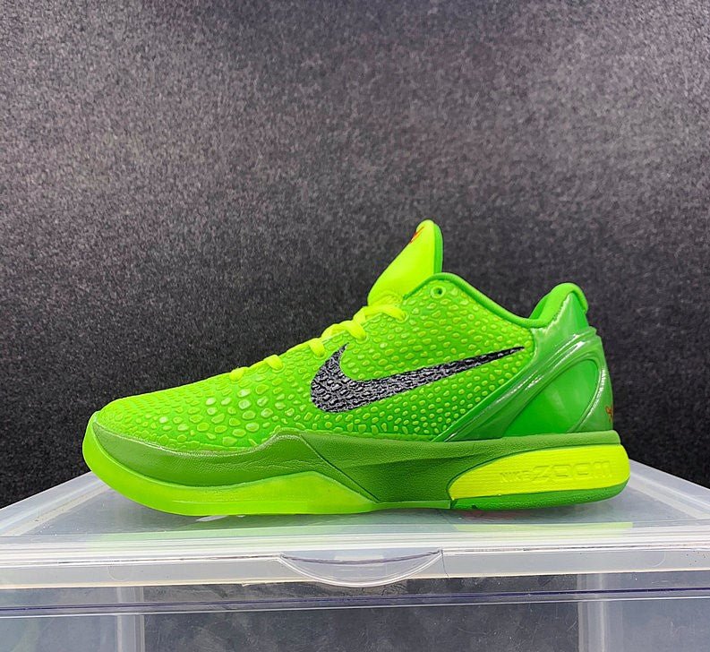 NIKE Kobe 6 Protro - Grinch Shoes - Black Unisex Streetwear Limited Edition