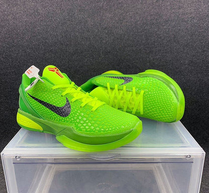 NIKE Kobe 6 Protro - Grinch Shoes - Black Unisex Streetwear Limited Edition