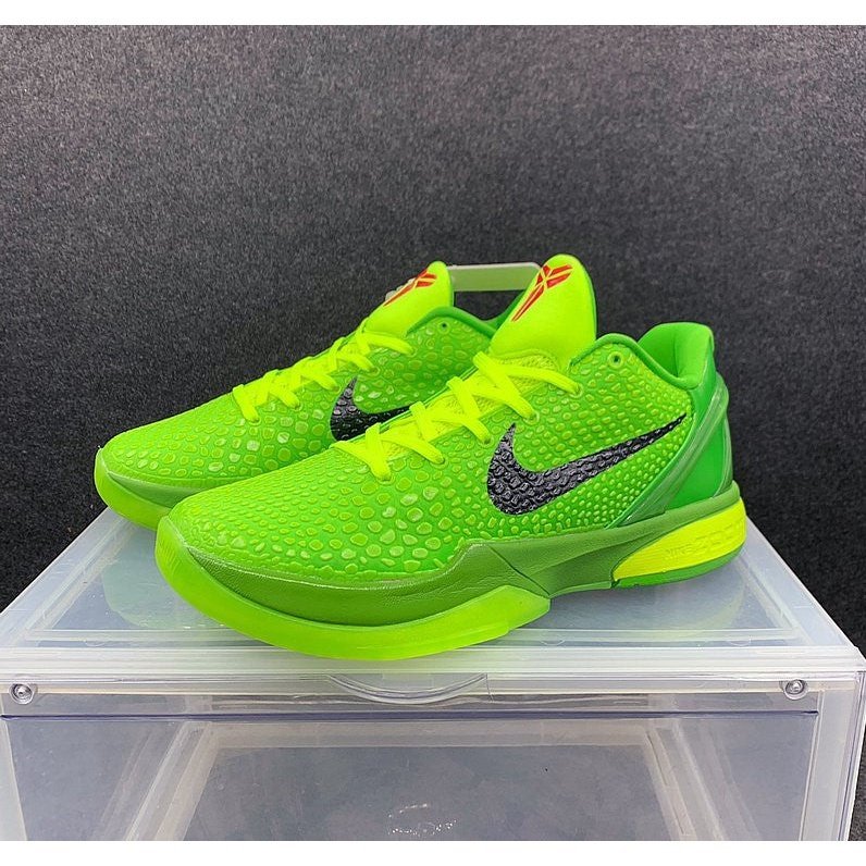 NIKE Kobe 6 Protro - Grinch Shoes - Black Unisex Streetwear Limited Edition