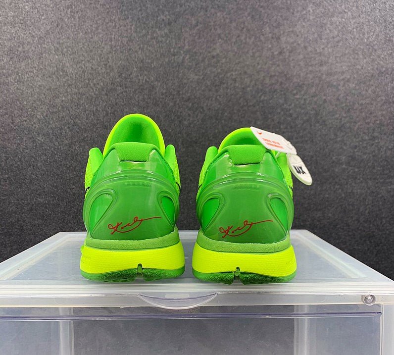 NIKE Kobe 6 Protro - Grinch Shoes - Black Unisex Streetwear Limited Edition