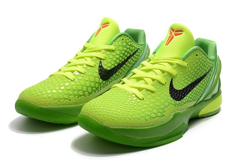 NIKE Kobe 6 Protro - Grinch Shoes - Black Unisex Streetwear Limited Edition