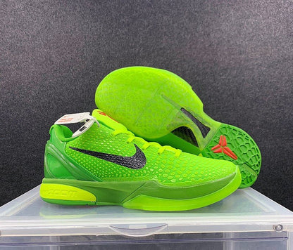 NIKE Kobe 6 Protro - Grinch Shoes - Black Unisex Streetwear Limited Edition