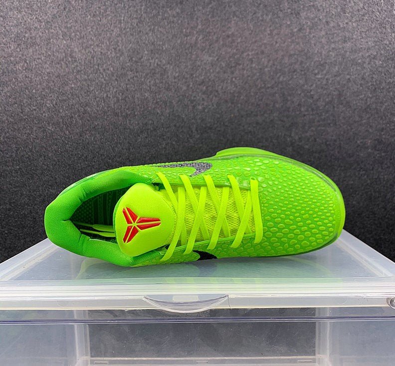 NIKE Kobe 6 Protro - Grinch Shoes - Black Unisex Streetwear Limited Edition