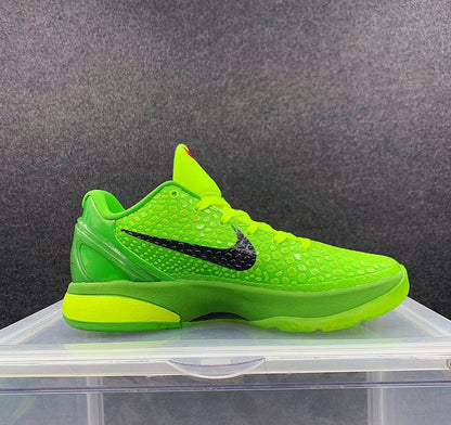NIKE Kobe 6 Protro - Grinch Shoes - Black Unisex Streetwear Limited Edition
