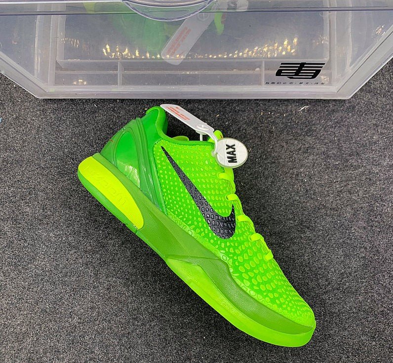 NIKE Kobe 6 Protro - Grinch Shoes - Black Unisex Streetwear Limited Edition