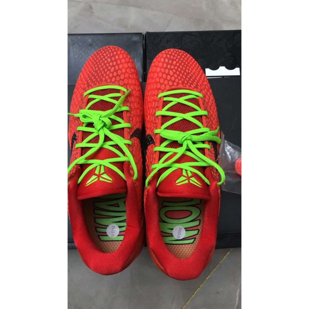 NIKE Kobe 6 Protro - Reverse Grinch Sneakers - Black Unisex Streetwear Limited Edition