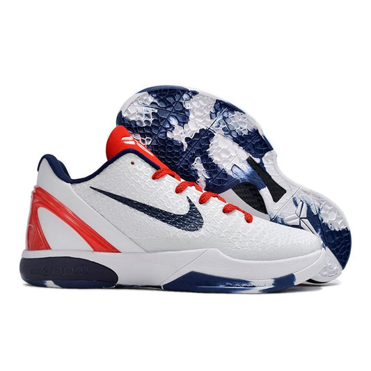 NIKE Kobe 6 Protro - Team Usa Pe Sneakers - White Unisex Streetwear Limited Edition