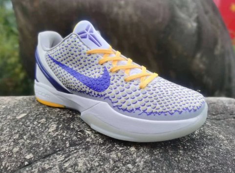 NIKE Kobe 6 - 3d Lakers Sneakers - Black Unisex Streetwear Limited Edition