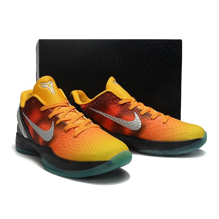NIKE Kobe 6 - Asg County Sunset Sneakers - Orange Unisex Streetwear Limited Edition