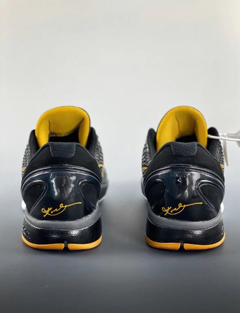 NIKE Kobe 6 - Del Sol Sneakers - Black Unisex Streetwear Limited Edition - Introducing the Nike Kobe 6 x Black Del Sol sneakers, a true fusion of style