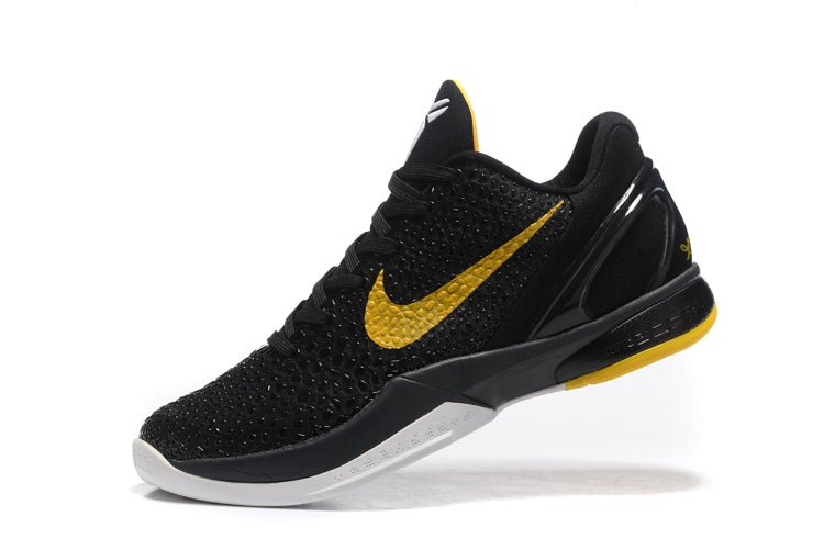 NIKE Kobe 6 - Del Sol Sneakers - Black Unisex Streetwear Limited Edition - Introducing the Nike Kobe 6 x Black Del Sol sneakers, a true fusion of style