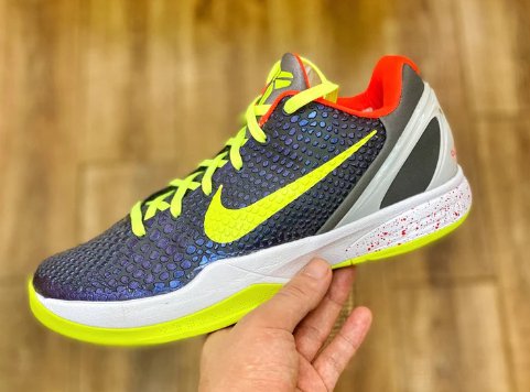 NIKE Kobe 6 - Supreme Chaos Sneakers - Black Unisex Streetwear Limited Edition