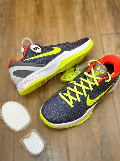 NIKE Kobe 6 - Supreme Chaos Sneakers - Black Unisex Streetwear Limited Edition