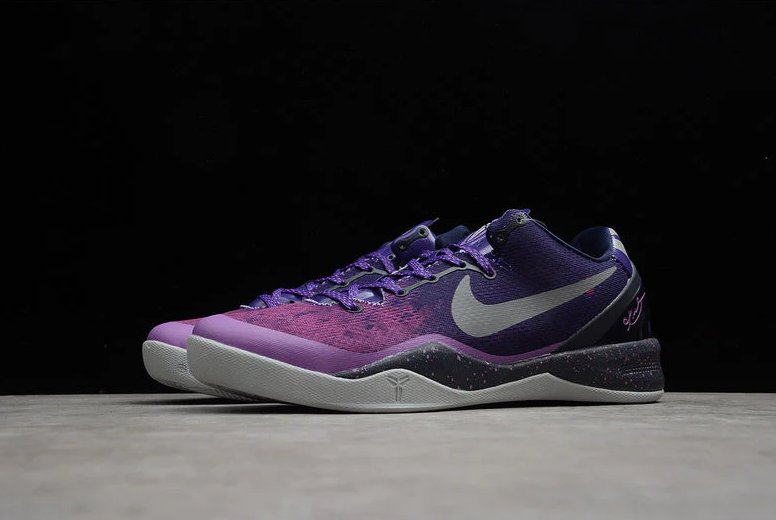 NIKE Kobe 8 - Platinum Sneakers - Purple Unisex Streetwear Limited Edition