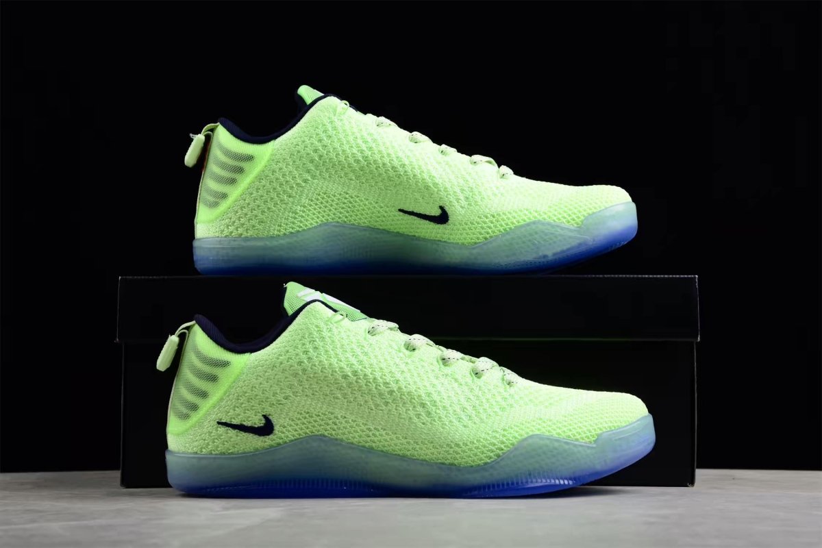 NIKE Kobe 11 Elite Low 4kb - Liquid Lime Shoes Unisex Streetwear Limited Edition