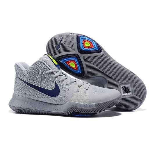 NIKE Kyrie 3 - Cool Sneakers - Grey Unisex Streetwear Limited Edition
