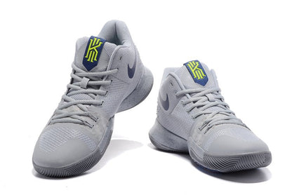 NIKE Kyrie 3 - Cool Sneakers - Grey Unisex Streetwear Limited Edition