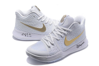 NIKE Kyrie 3 - Finals Gold Sneakers - Black Unisex Streetwear Limited Edition
