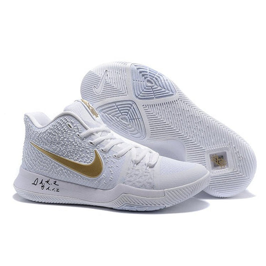 NIKE Kyrie 3 - Finals Gold Sneakers - Black Unisex Streetwear Limited Edition