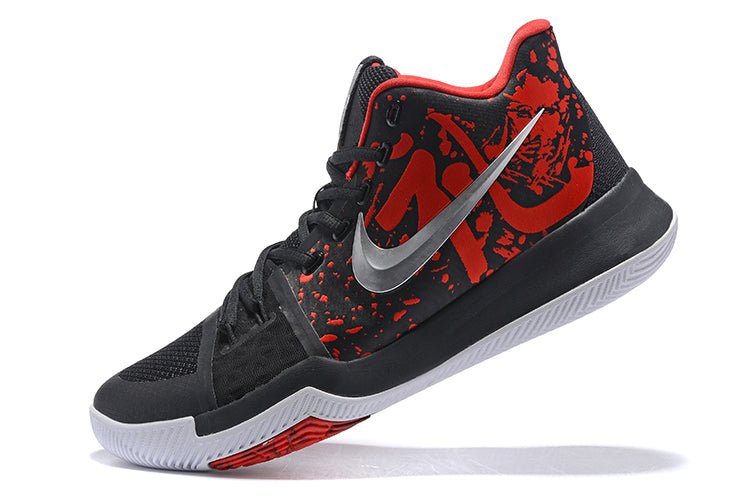 NIKE Kyrie 3 - Samurai Shoes - Black Unisex Streetwear Limited Edition