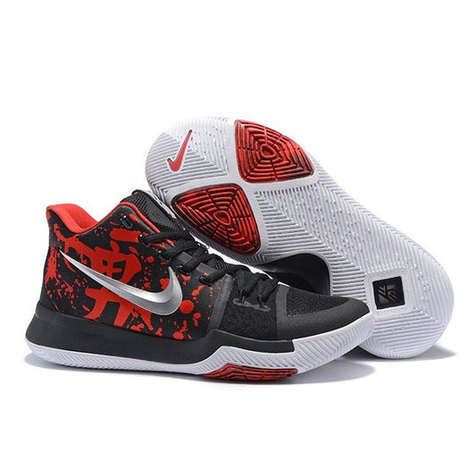 NIKE Kyrie 3 - Samurai Shoes - Black Unisex Streetwear Limited Edition