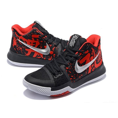 NIKE Kyrie 3 - Samurai Shoes - Black Unisex Streetwear Limited Edition