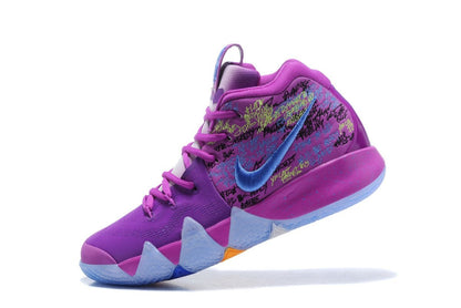 NIKE Kyrie 4 - Confetti Sneakers - Black Unisex Streetwear Limited Edition