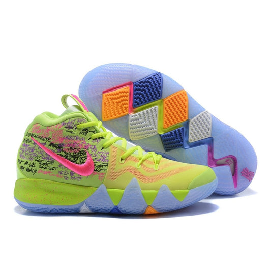 NIKE Kyrie 4 - Confetti Sneakers - Black Unisex Streetwear Limited Edition