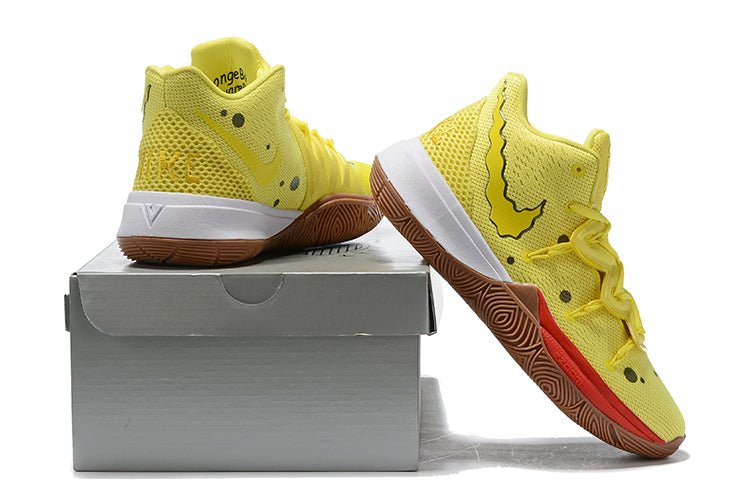 NIKE Kyrie 5 - Spongebob Pants - Red Unisex Streetwear Limited Edition