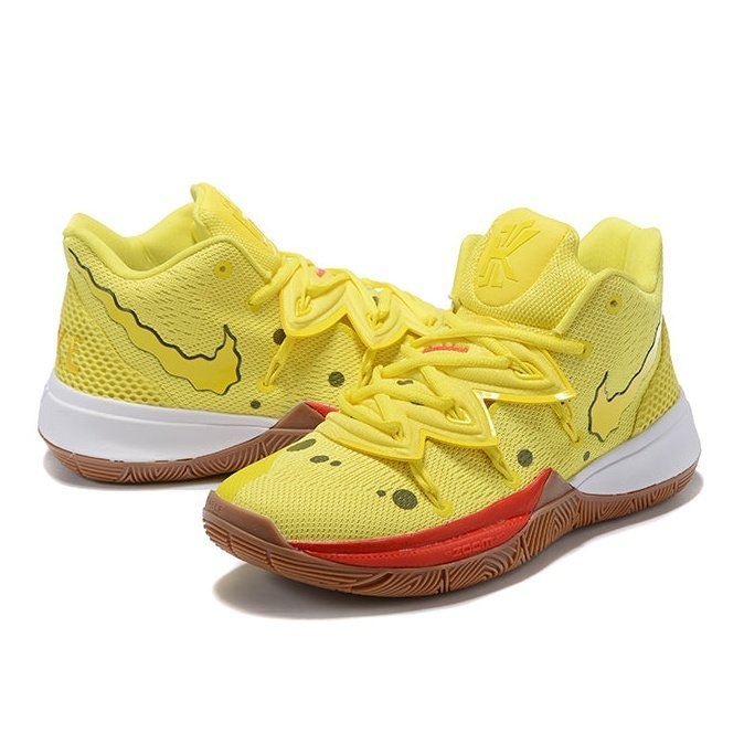NIKE Kyrie 5 - Spongebob Pants - Red Unisex Streetwear Limited Edition