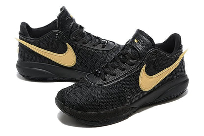 NIKE Lebron 20 - Gold Sneakers - Black Unisex Streetwear Limited Edition