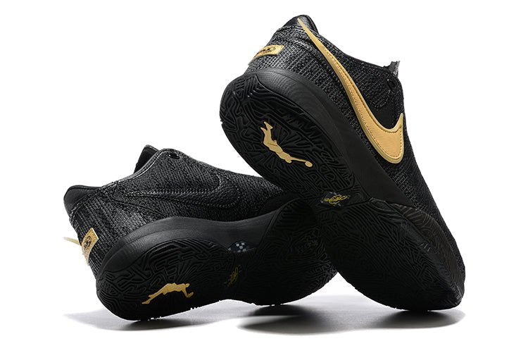NIKE Lebron 20 - Gold Sneakers - Black Unisex Streetwear Limited Edition