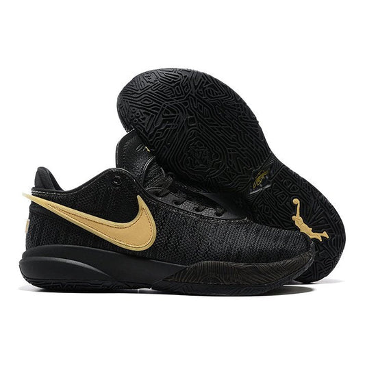 NIKE Lebron 20 - Gold Sneakers - Black Unisex Streetwear Limited Edition