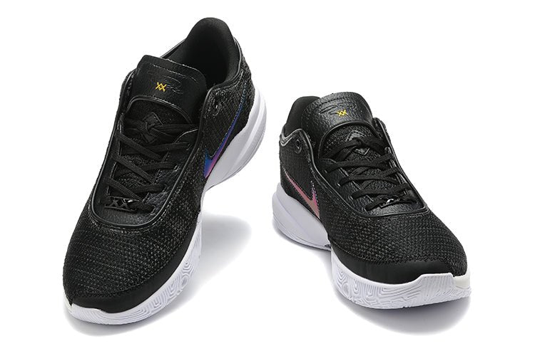 NIKE Lebron 20 - Metallic Gold Sneakers - Black Unisex Streetwear Limited Edition - Elevate Your Game with Timeless Elegance: Nike LeBron 20 x Black Metallic Gold Introducing the